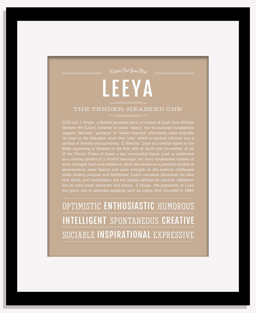 Leeya | Name Art Print