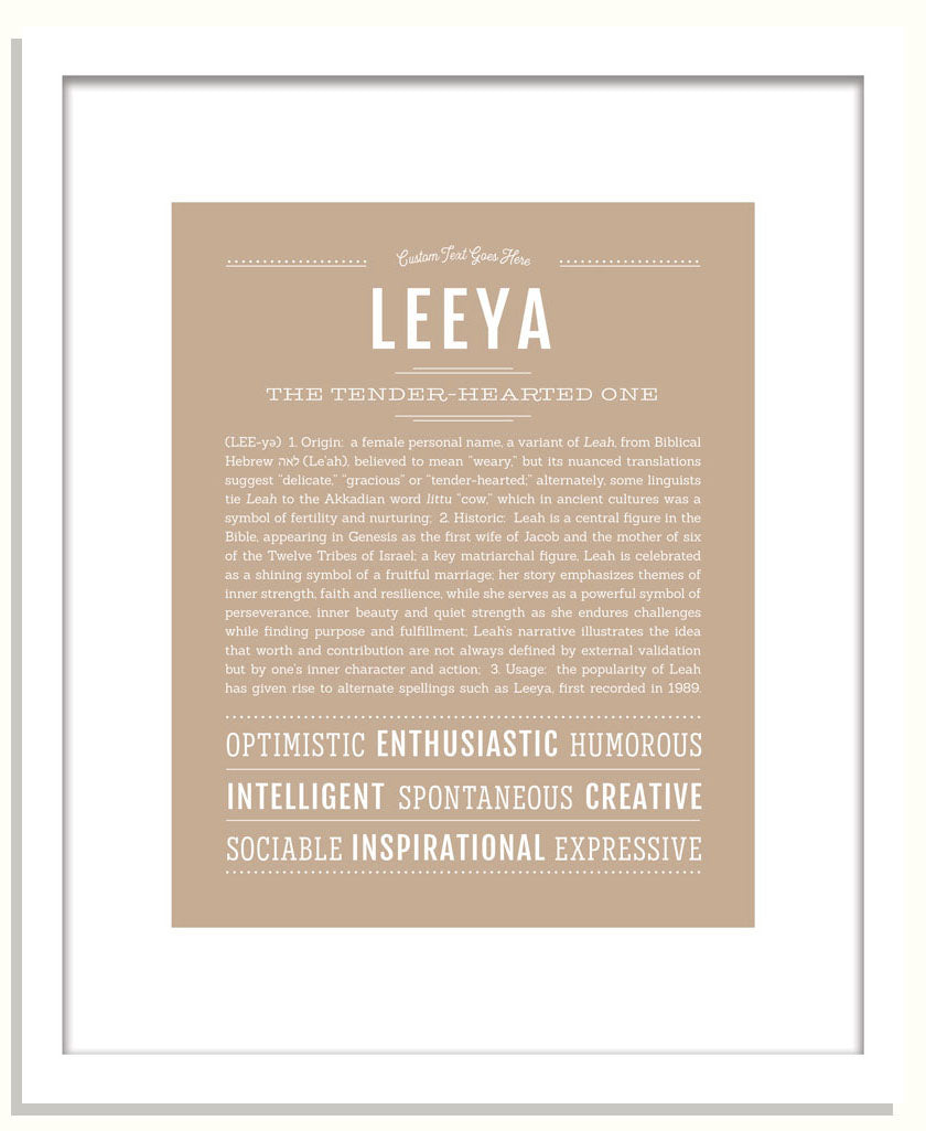 Leeya | Name Art Print