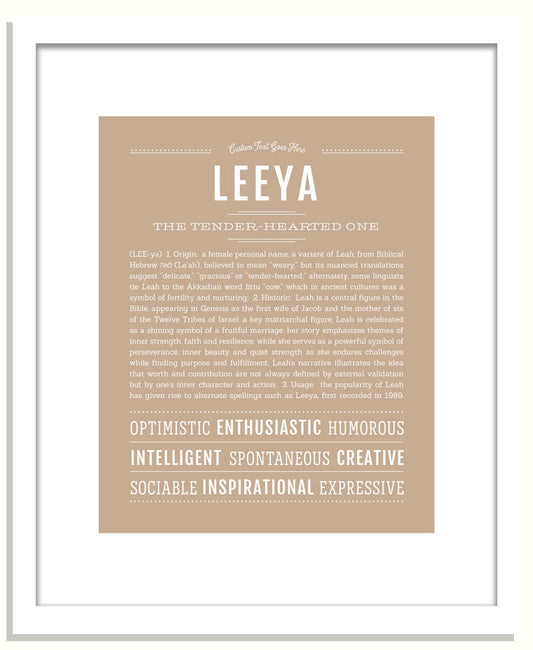Leeya | Name Art Print