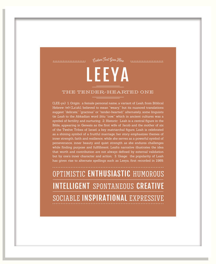 Leeya | Name Art Print