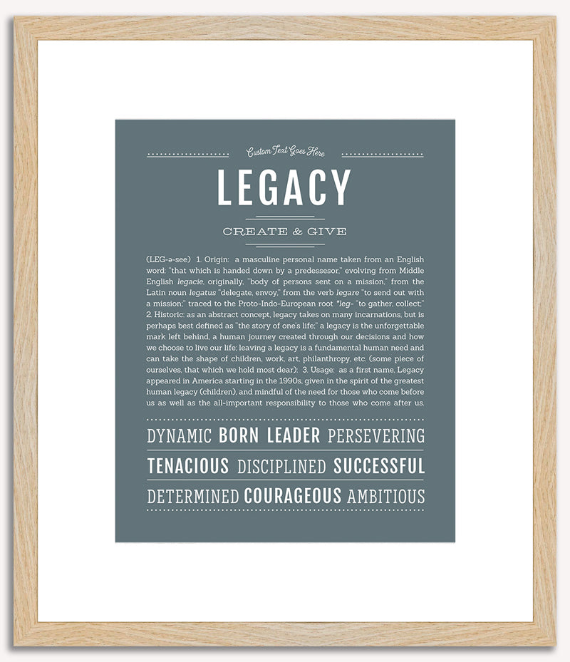 Legacy (male) | Name Art Print