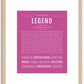 Legend | Name Art Print