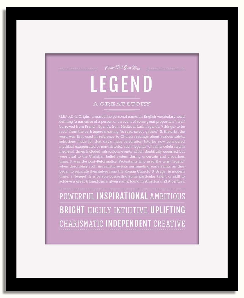 Frame Options | Lilac | Black Frame, Matted