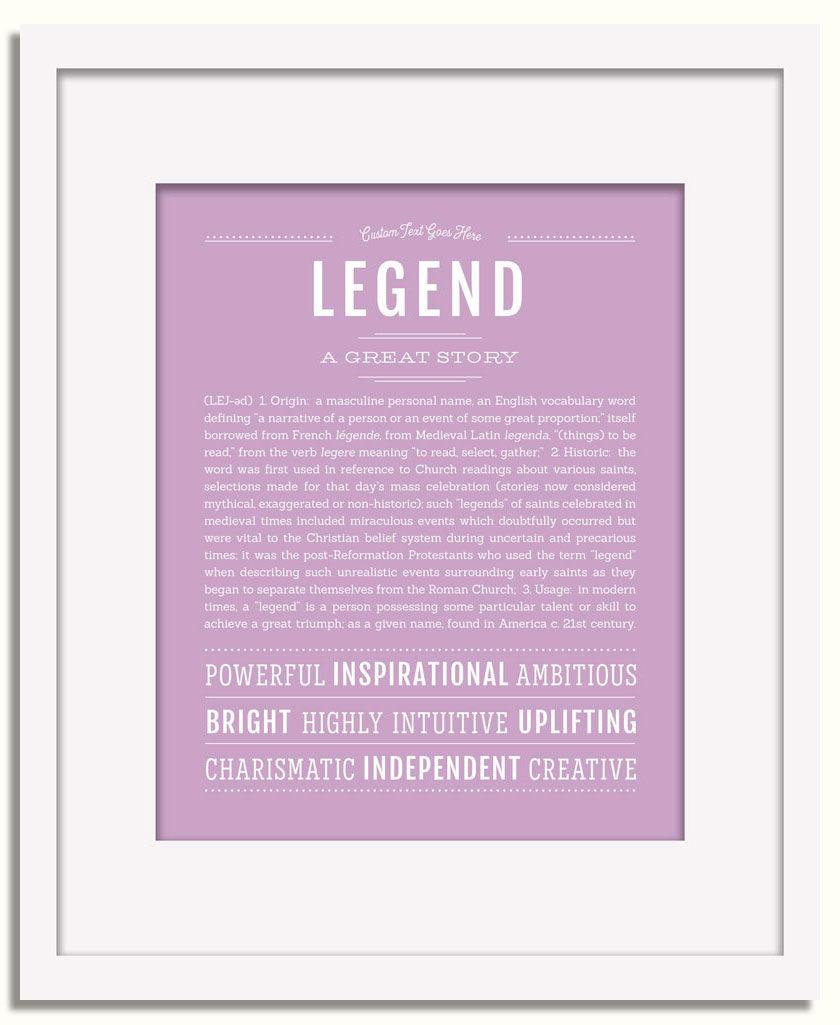 Frame Options | Lilac | White Frame, Matted