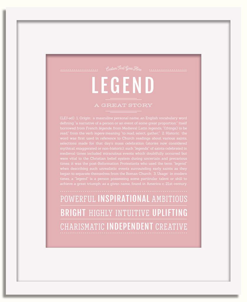 Frame Options | Dusty Rose | White Frame, Matted