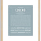 Legend | Name Art Print