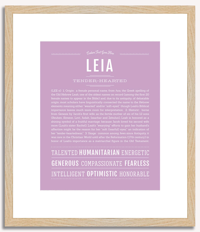 Leia | Name Art Print