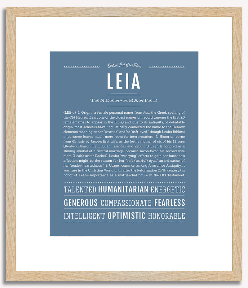 Leia | Name Art Print