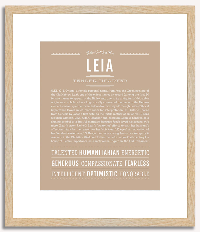 Leia | Name Art Print