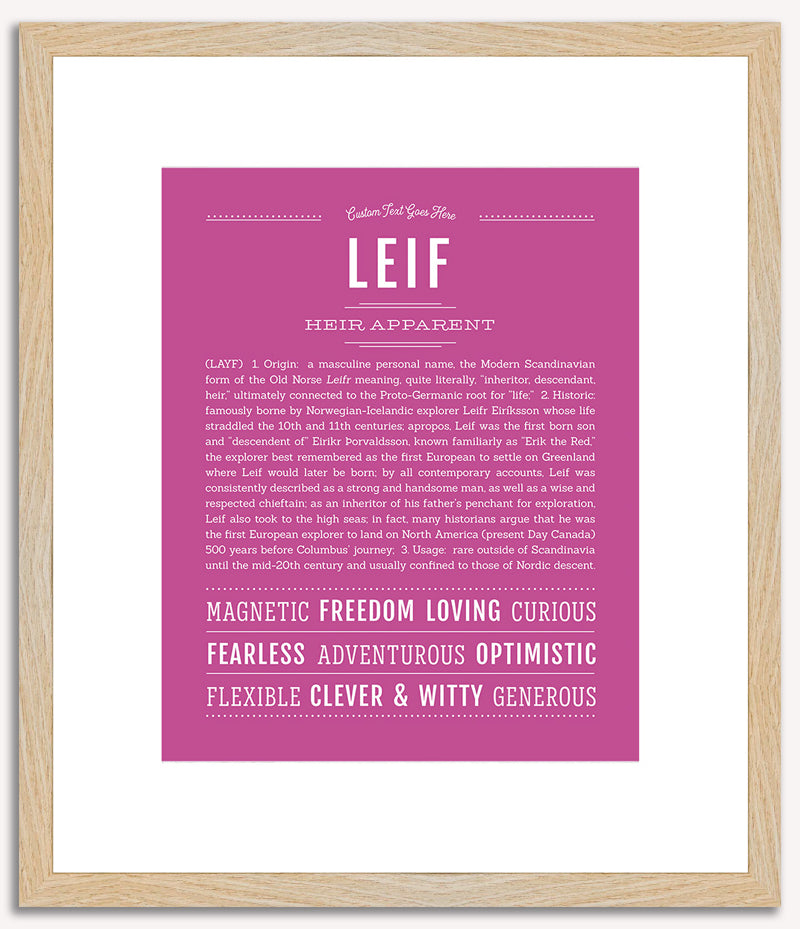 Leif | Name Art Print