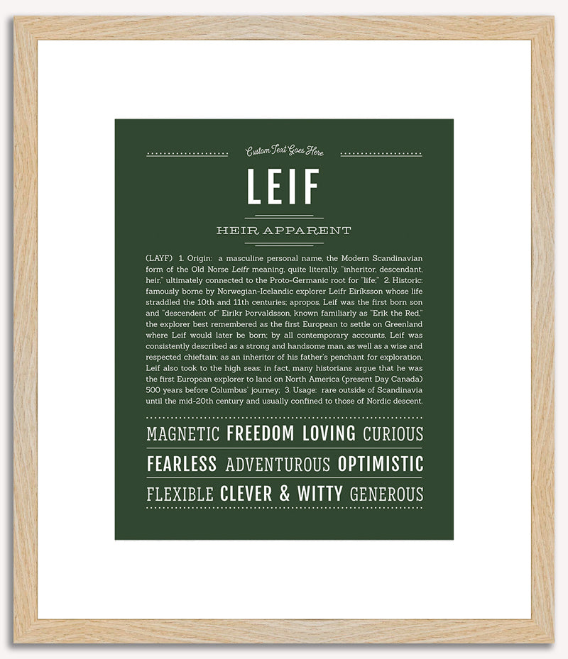 Leif | Name Art Print