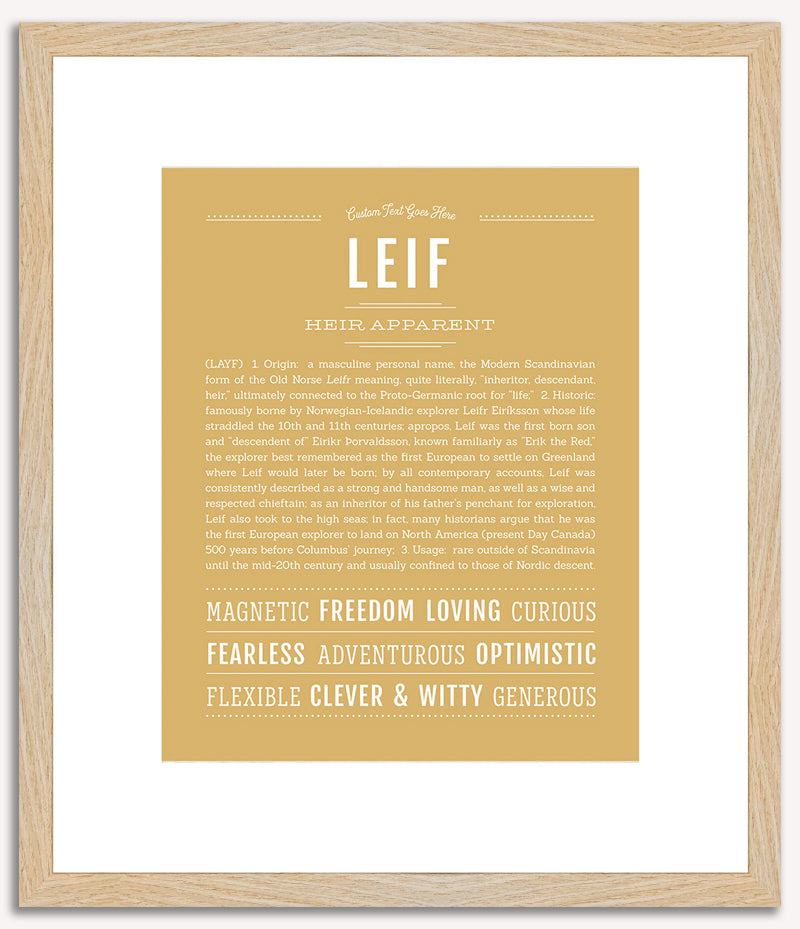 Leif | Name Art Print