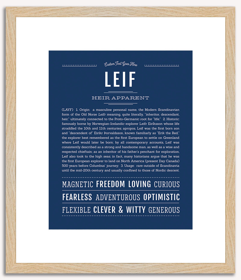 Leif | Name Art Print