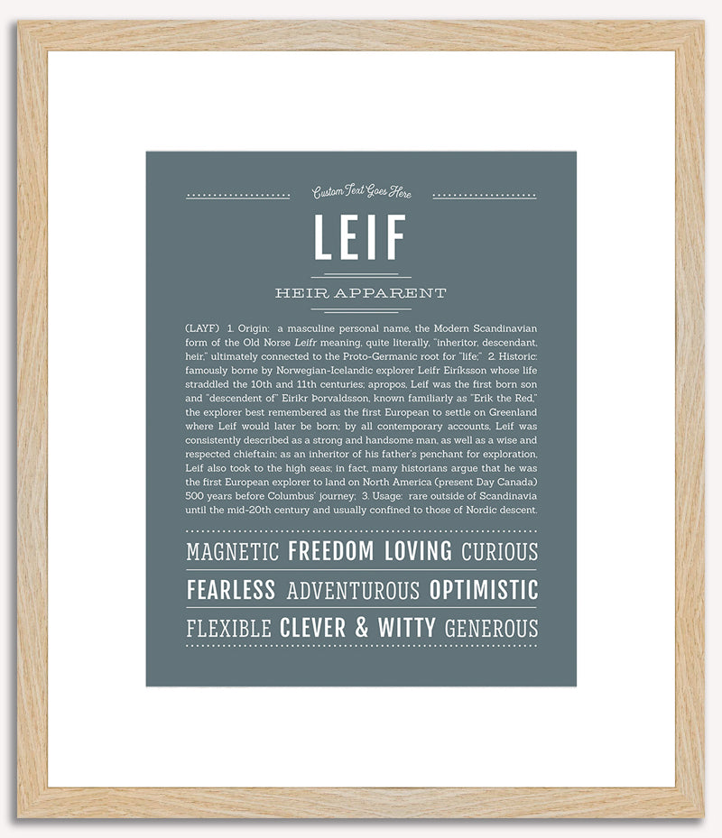 Leif | Name Art Print