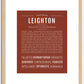 Leighton (female) | Name Art Print