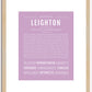 Leighton (female) | Name Art Print