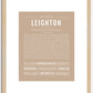 Leighton (female) | Name Art Print