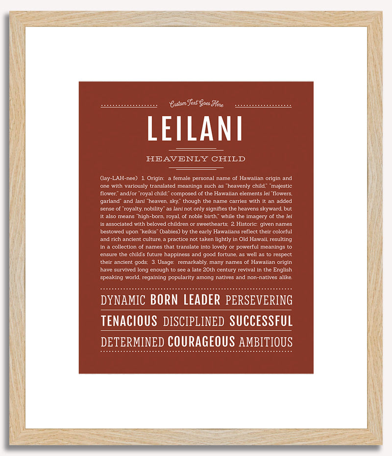 Leilani | Name Art Print