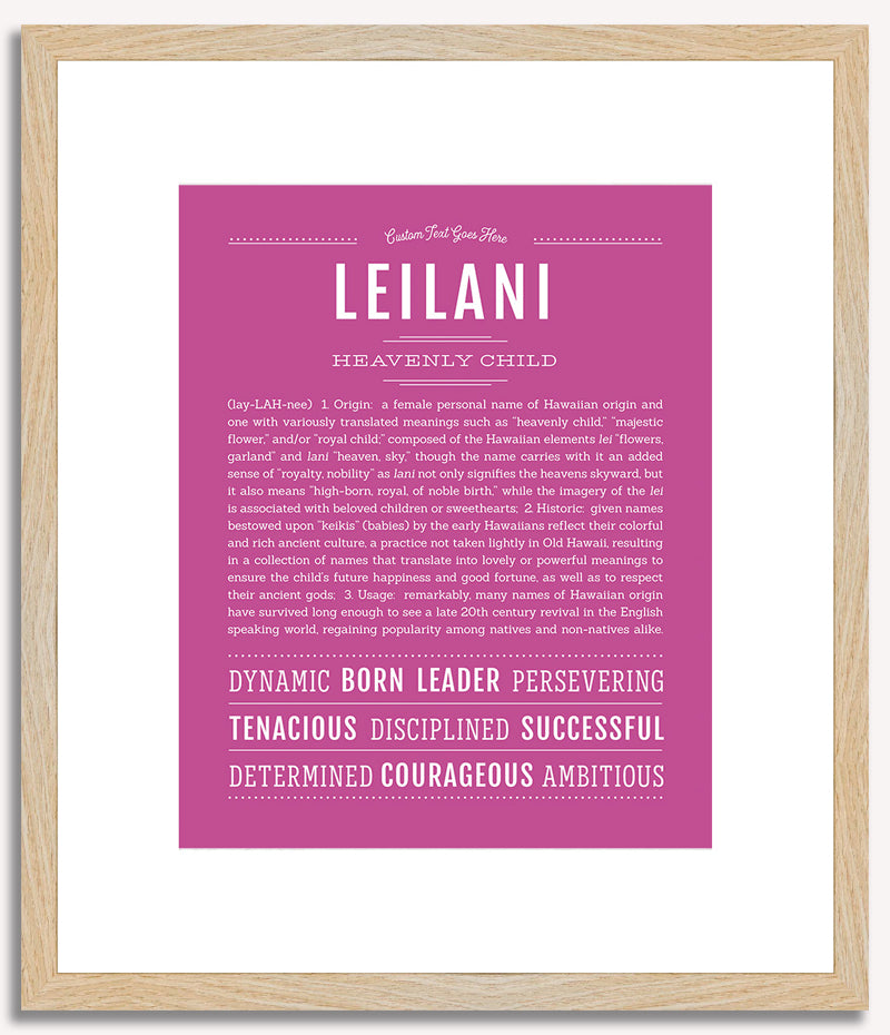 Leilani | Name Art Print