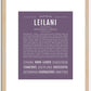 Leilani | Name Art Print