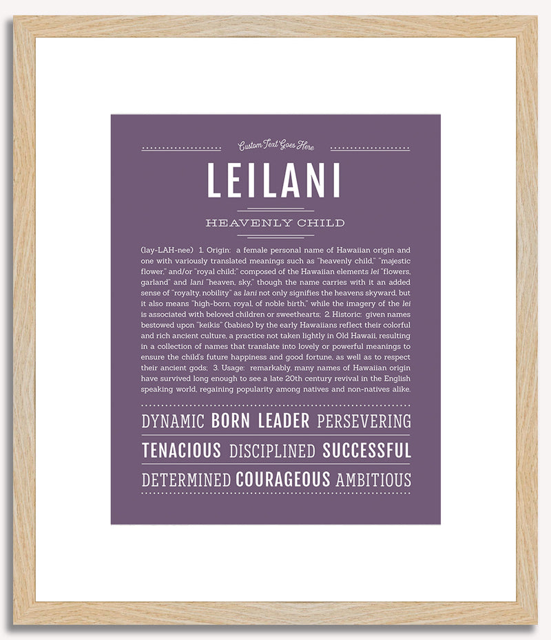 Leilani | Name Art Print