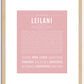 Leilani | Name Art Print