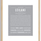 Leilani | Name Art Print