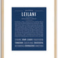 Leilani | Name Art Print