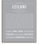 Leilani | Name Art Print – Name Stories