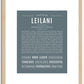 Leilani | Name Art Print