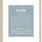 Leilani | Name Art Print