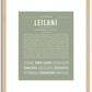 Leilani | Name Art Print