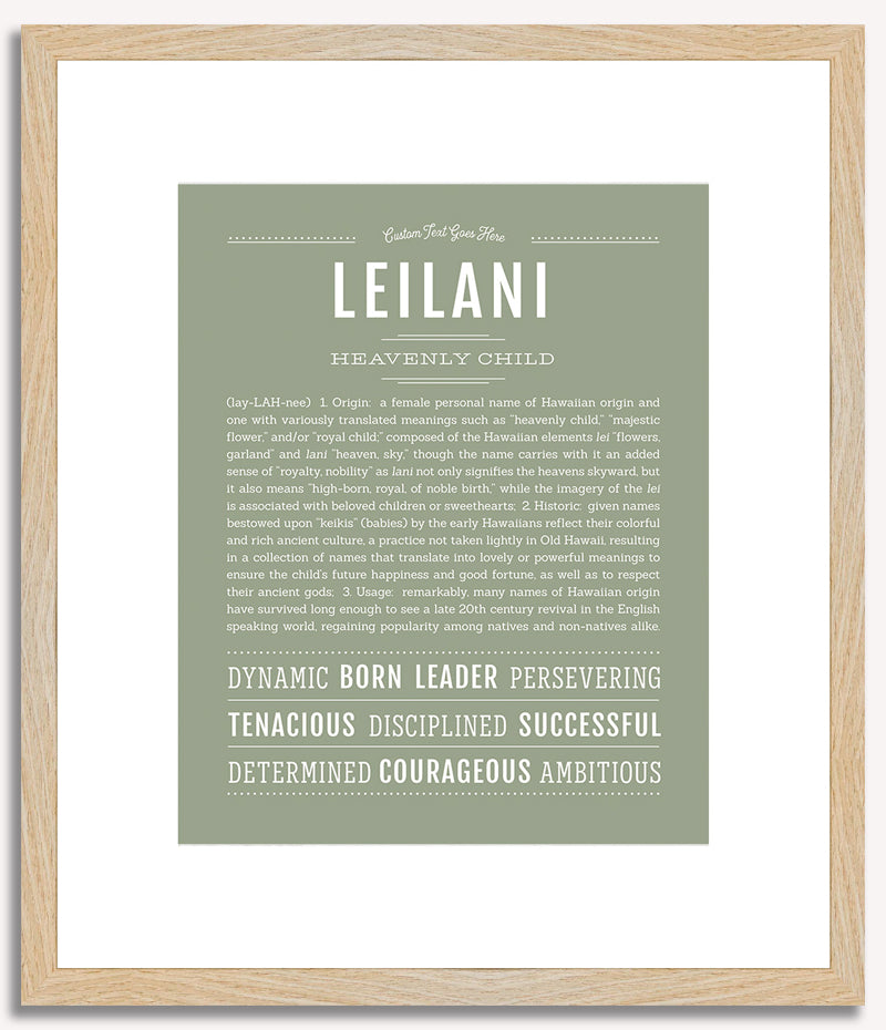 Leilani | Name Art Print