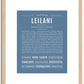 Leilani | Name Art Print