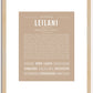 Leilani | Name Art Print