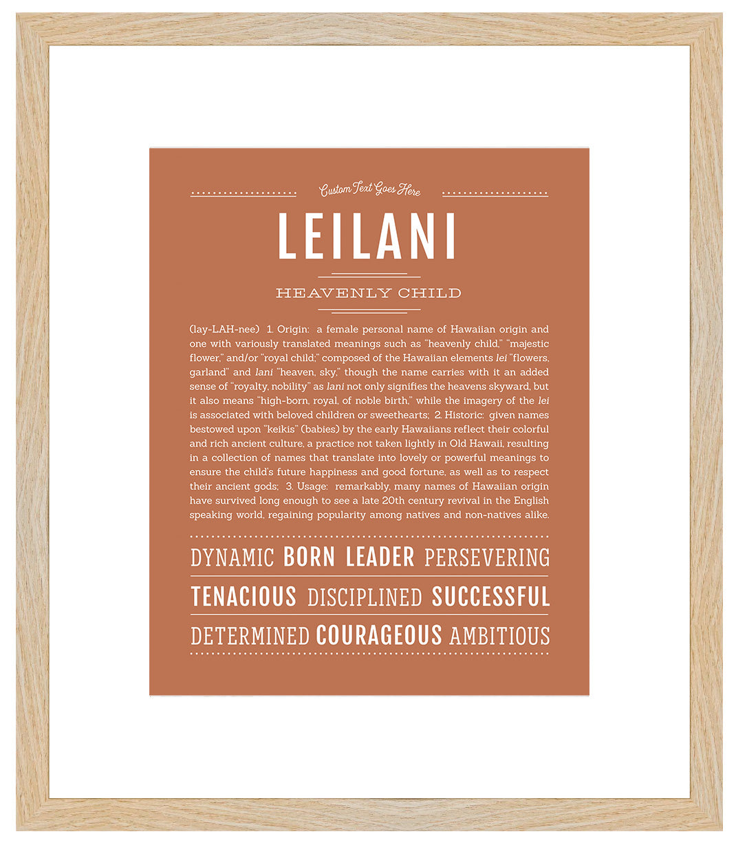 Leilani | Name Art Print