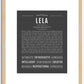 Lela | Name Art Print