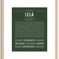 Lela | Name Art Print