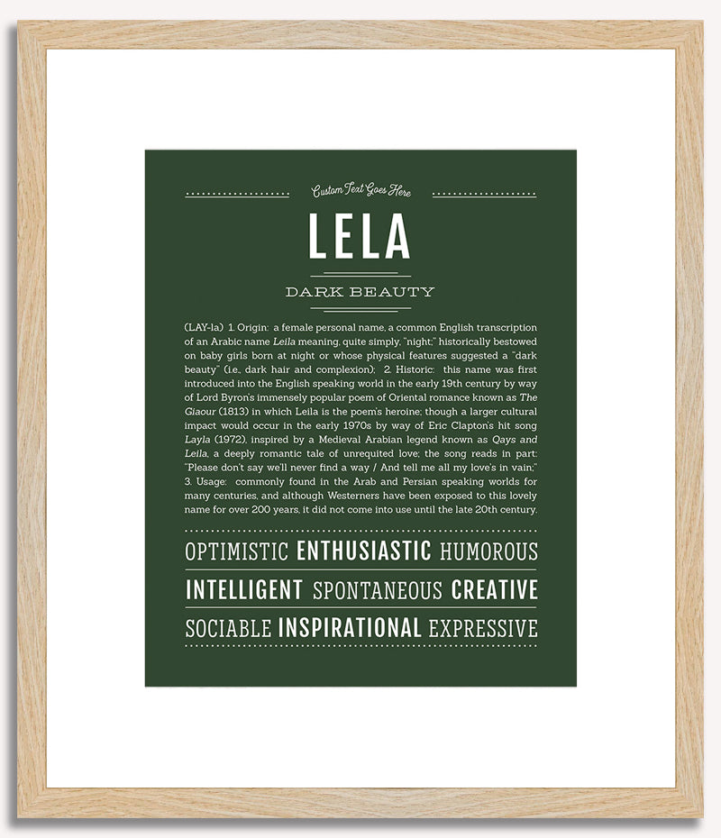 Lela | Name Art Print