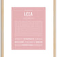 Lela | Name Art Print