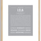 Lela | Name Art Print