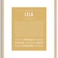 Lela | Name Art Print