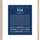 Lela | Name Art Print