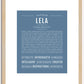 Lela | Name Art Print