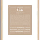 Lela | Name Art Print