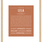 Lela | Name Art Print