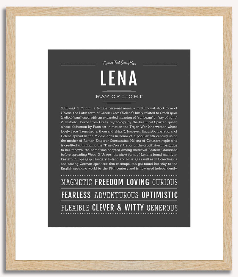 Lena | Name Art Print