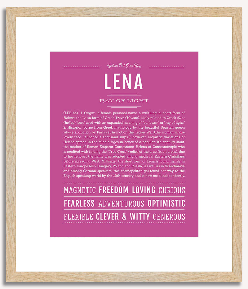 Lena | Name Art Print