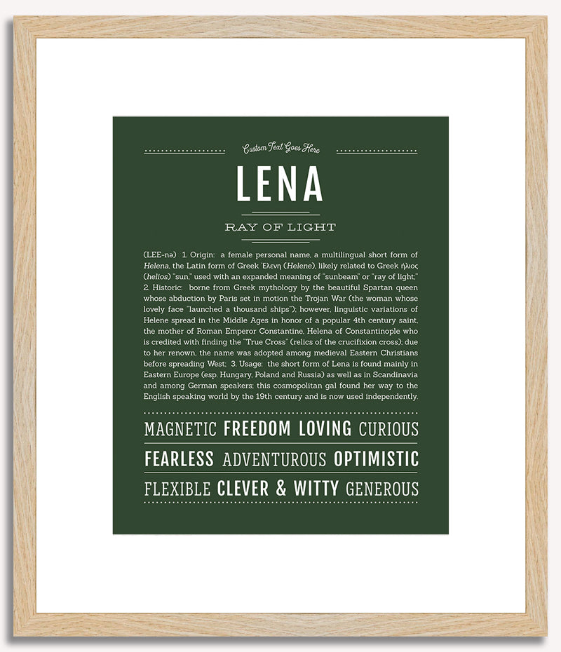 Lena | Name Art Print