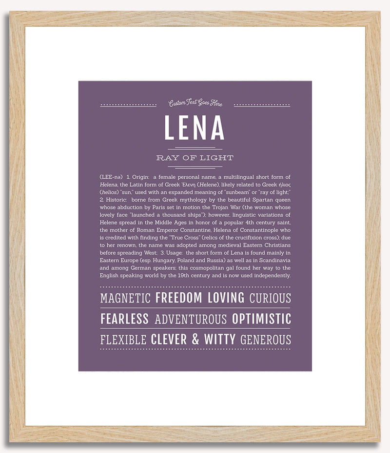 Lena | Name Art Print